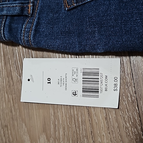 true craft Denim Mid-Rise Shorty Stretch Blue Jean Shorts 3" Inseam Women's 10 - Picture 3 of 16